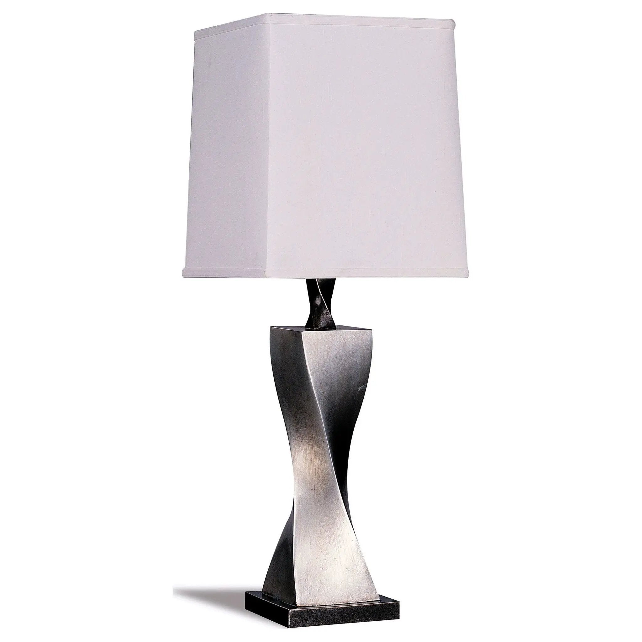 Keene 30-inch Tapered Shade Table Lamp Silver (Set of 2) by Unique Piece Furniture