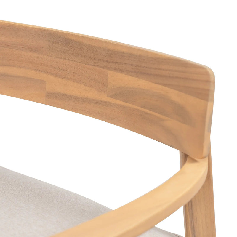 Mallorca Acacia Wood Club Chair With Seat Cushion by HouseOfZazla
