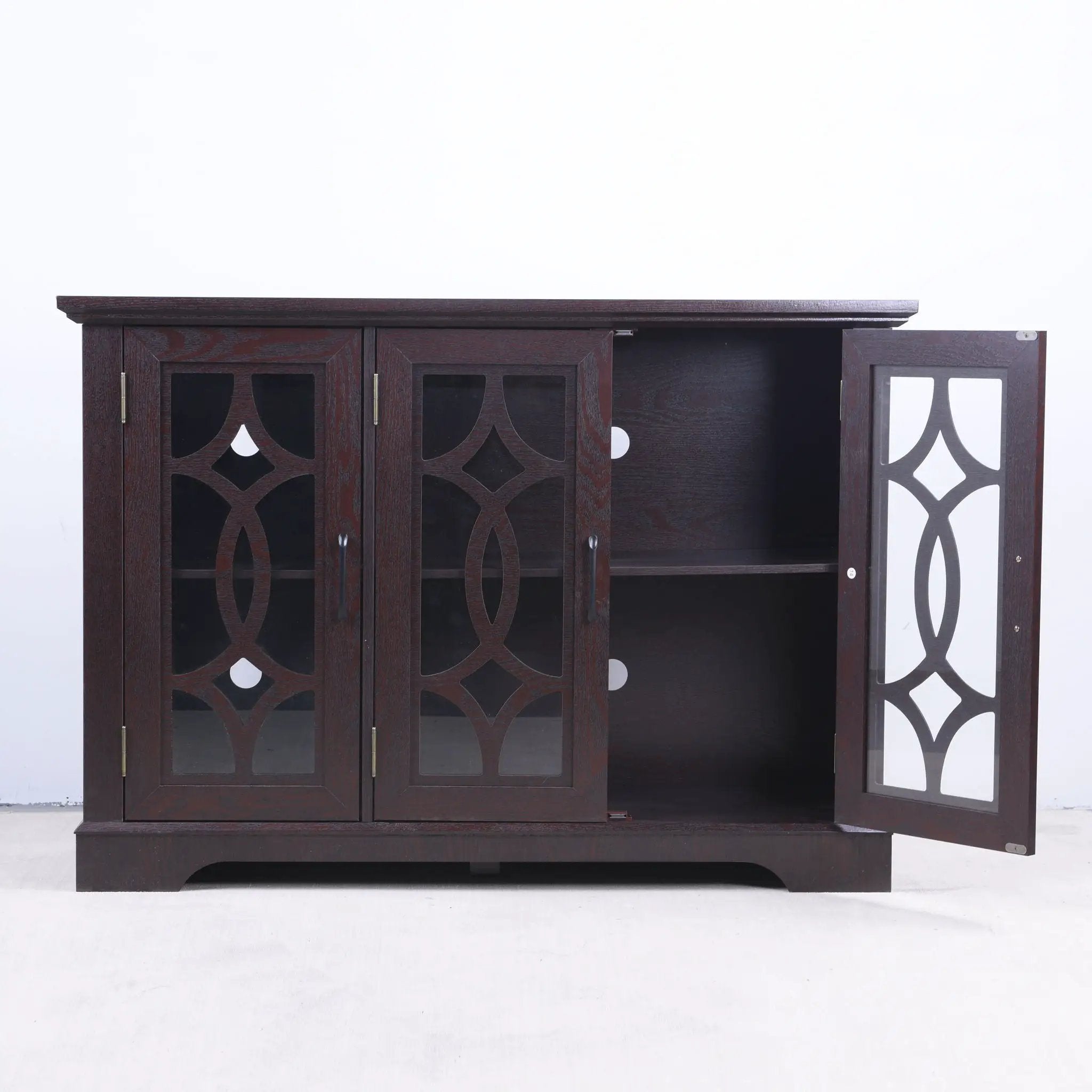 Spacious Sideboard With 3 Doors - Ox Blood Red by HouseOfZazla