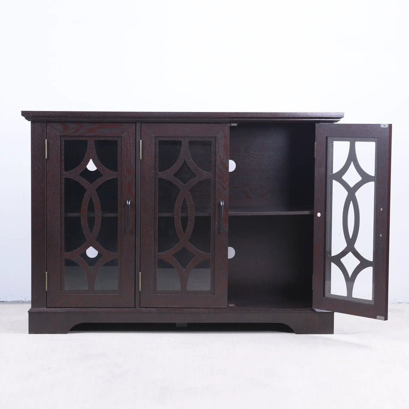 Spacious Sideboard With 3 Doors - Ox Blood Red by HouseOfZazla
