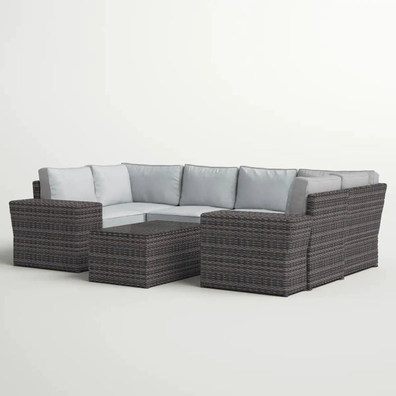 Stylish Wicker Patio Set Table by Unique Piece Furniture
