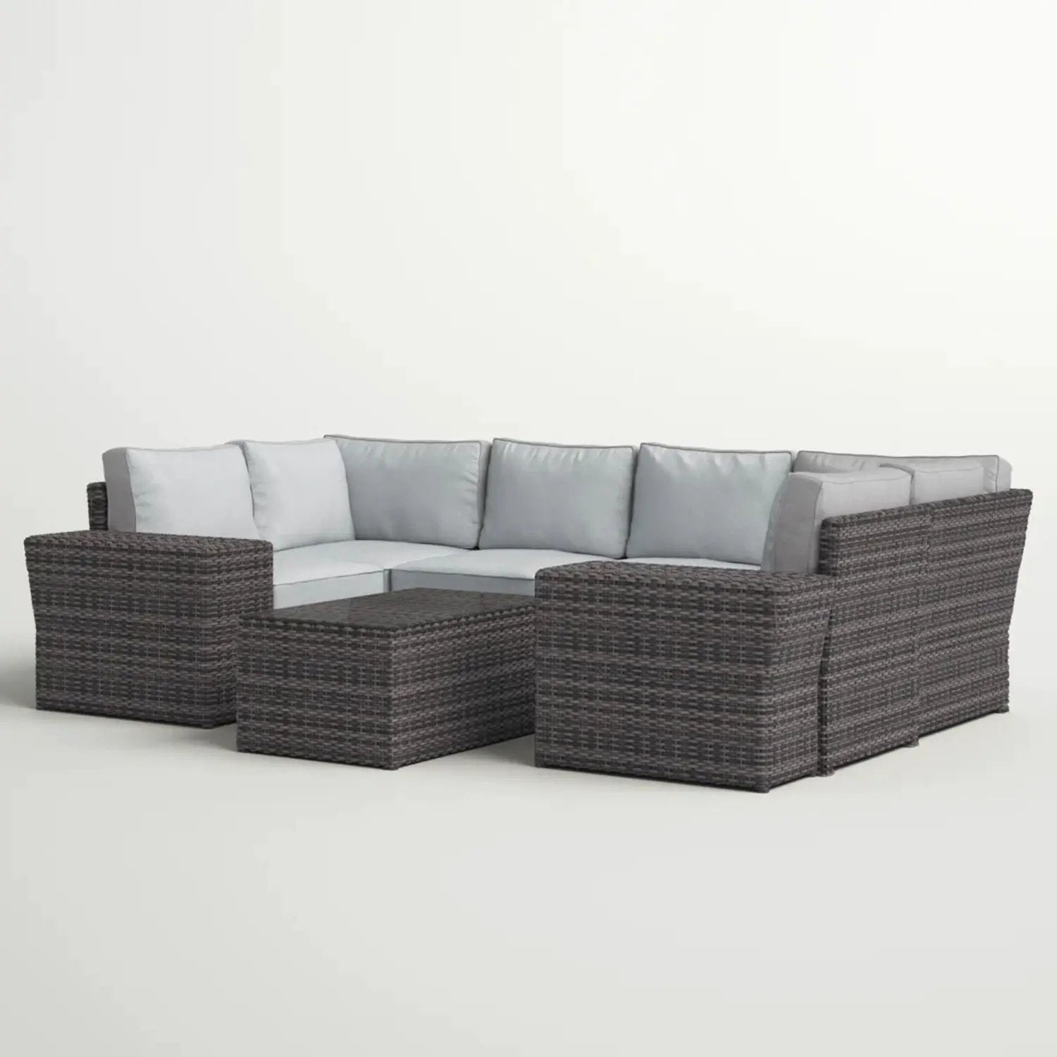 Stylish Wicker Patio Set Table by HouseOfZazla