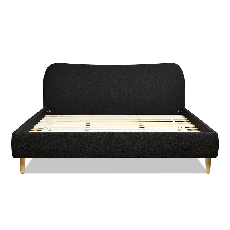 Roman - Curved Headboard Upholstered Platform Bed by Unique Piece Furniture