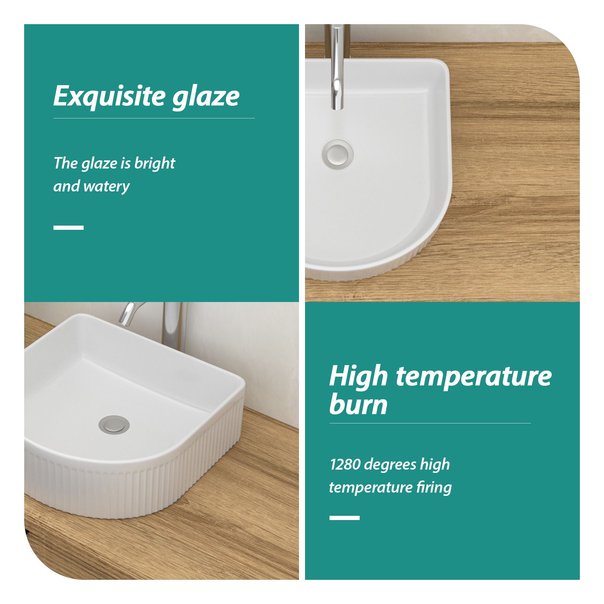 Vessel Bathroom Sink With Design - White by HouseOfZazla