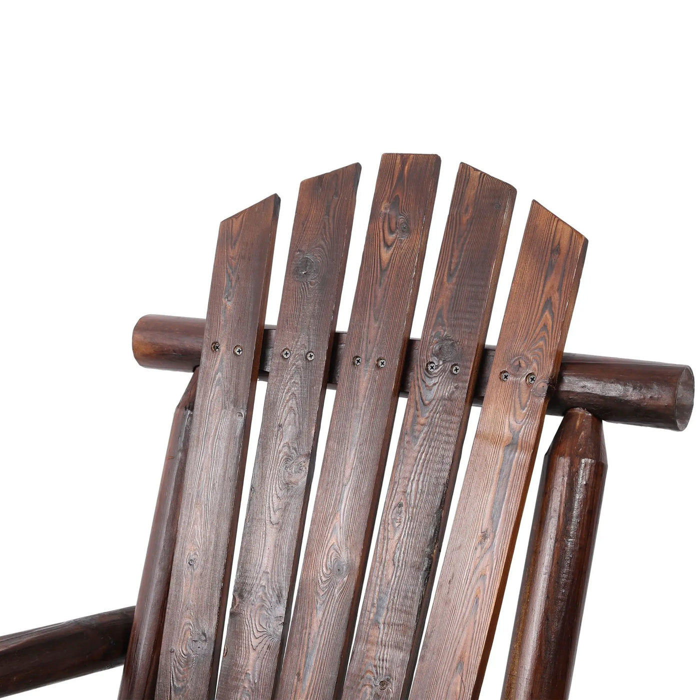 Durable Wooden Porch Rocker, Fir Log Rocking Chair by HouseOfZazla