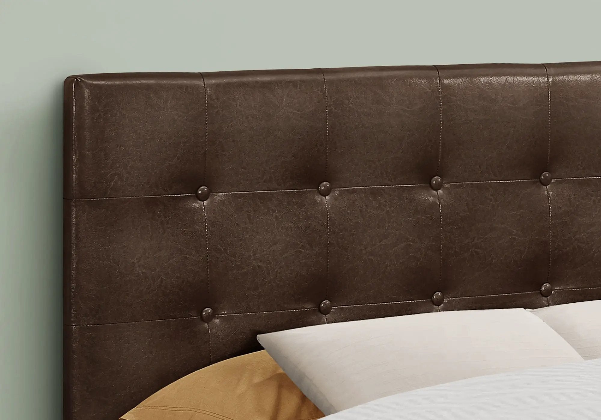 Full Size Upholstered Bed Headboard - Brown by HouseOfZazla