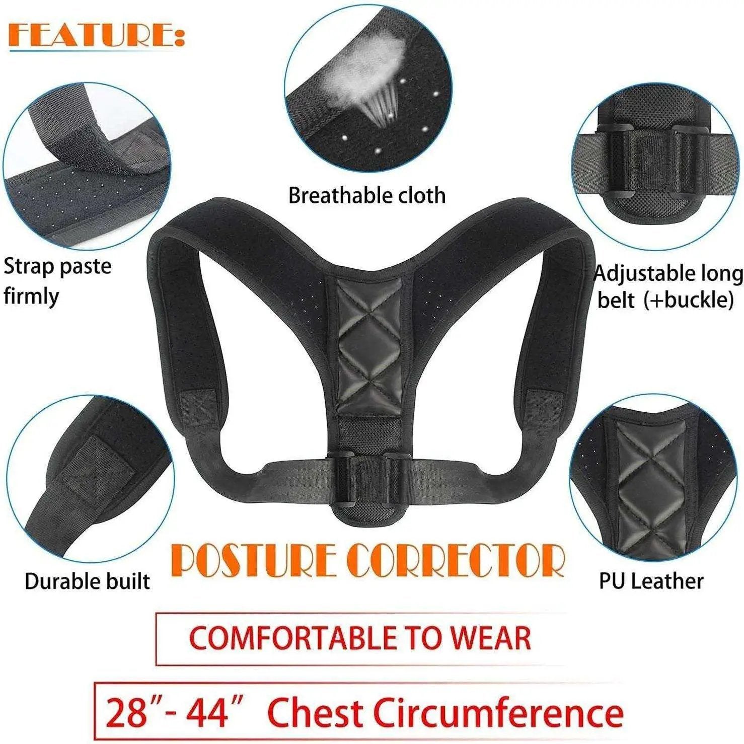 FUYERLI Posture Corrector for Men and Women with Adjustable Clavicle Brace by Selzalot