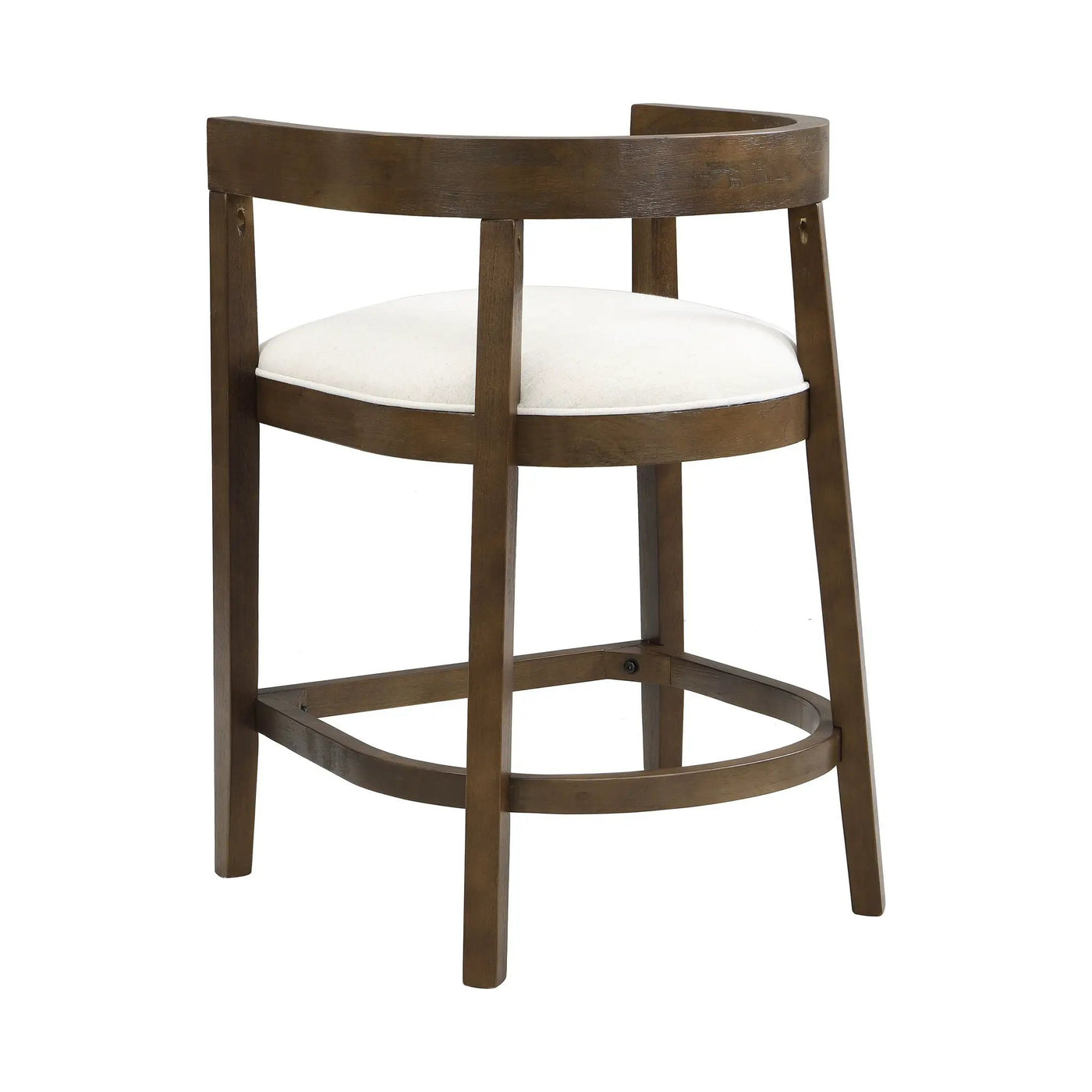 Modern Rubberwood Counter Stool Set With Upholstered Seats by HouseOfZazla