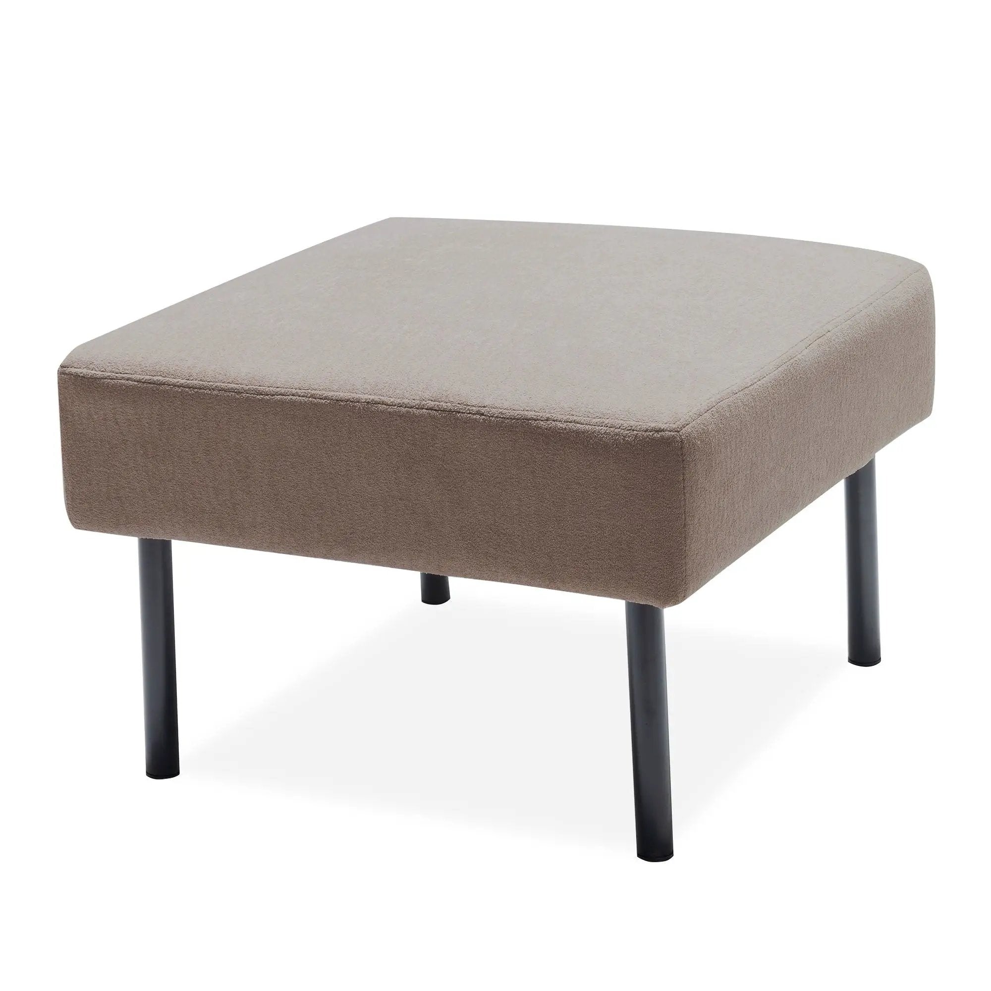 Modern L Shaped 3 Seater Sofa With Ottoman, Upholstered Couch For Small Spaces by Unique Piece Furniture