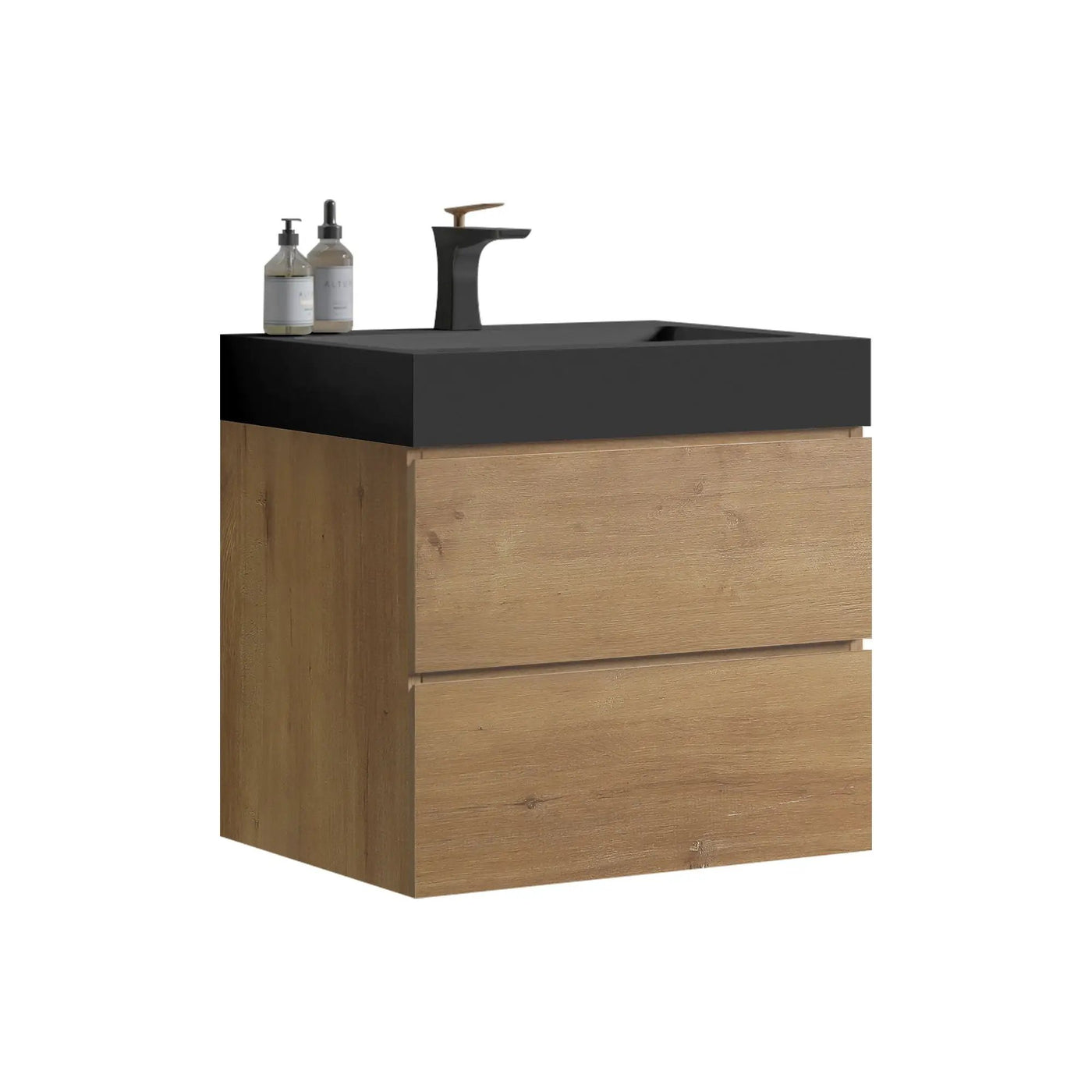 Alice Natural Oak Bathroom Vanity With Sink by HouseOfZazla