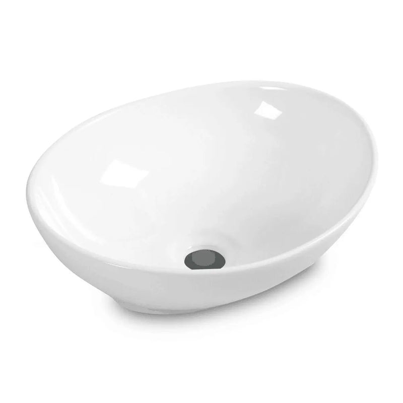 Oval Bathroom Basin Ceramic Vessel Sink by DirectDeals