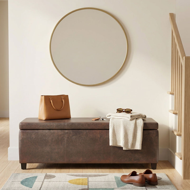 Avalon - Contemporary Storage Ottoman Bench by HouseOfZazla