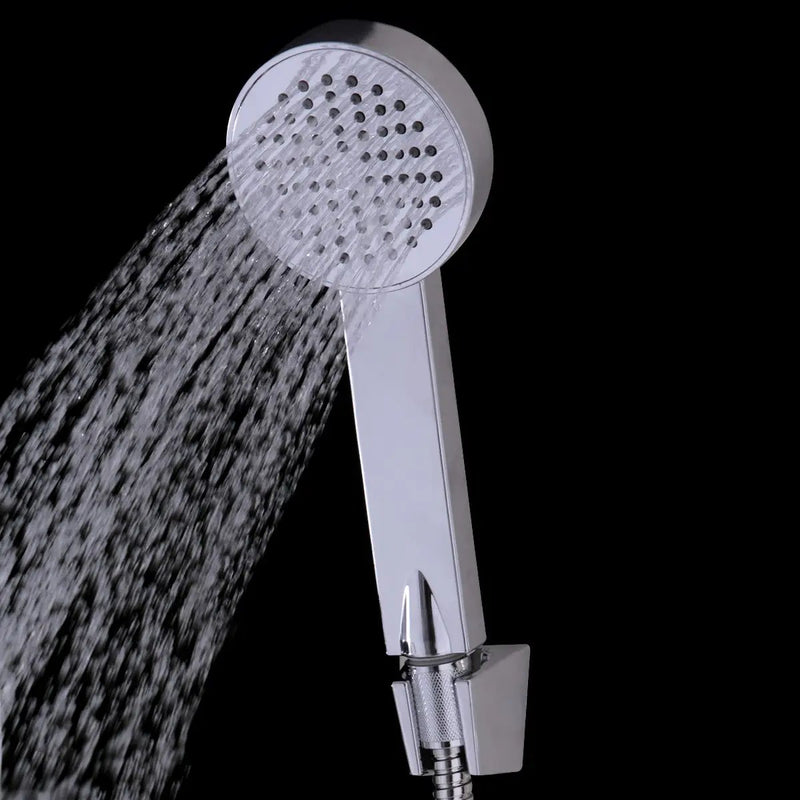 55 Inch Tempered Glass Shower Panel with Massage Jets Hand Shower by DirectDeals