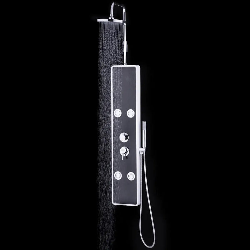 Bathroom ABS Shower Panel with Massage Jets & Hand Shower by DirectDeals