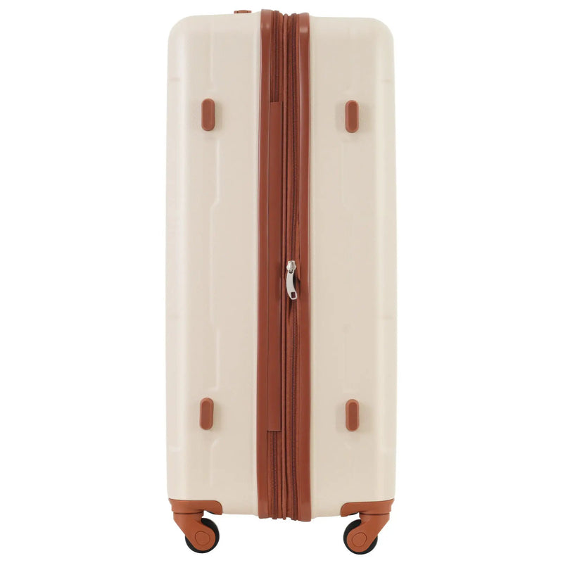 2 Piece Luggage Set With Bags Expanable Spinner Wheels ABS Lightweight Suitcase With Tsa Lock 20" / 28" by HouseOfZazla