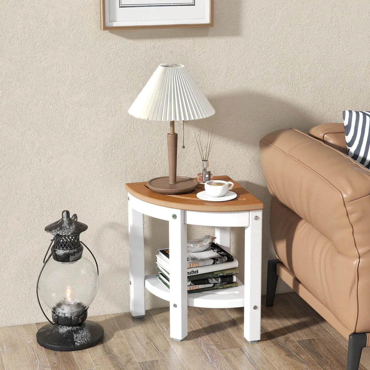 Heavy Duty Corner Shower Bench Stool with Storage Shelf for Shaving Legs, photo 2 of 9
