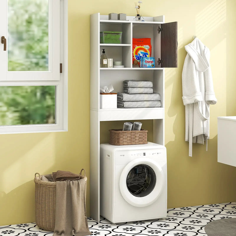 4-Tier Space-saving Toilet Sorage Cabinet with Open Shelves by DirectDeals