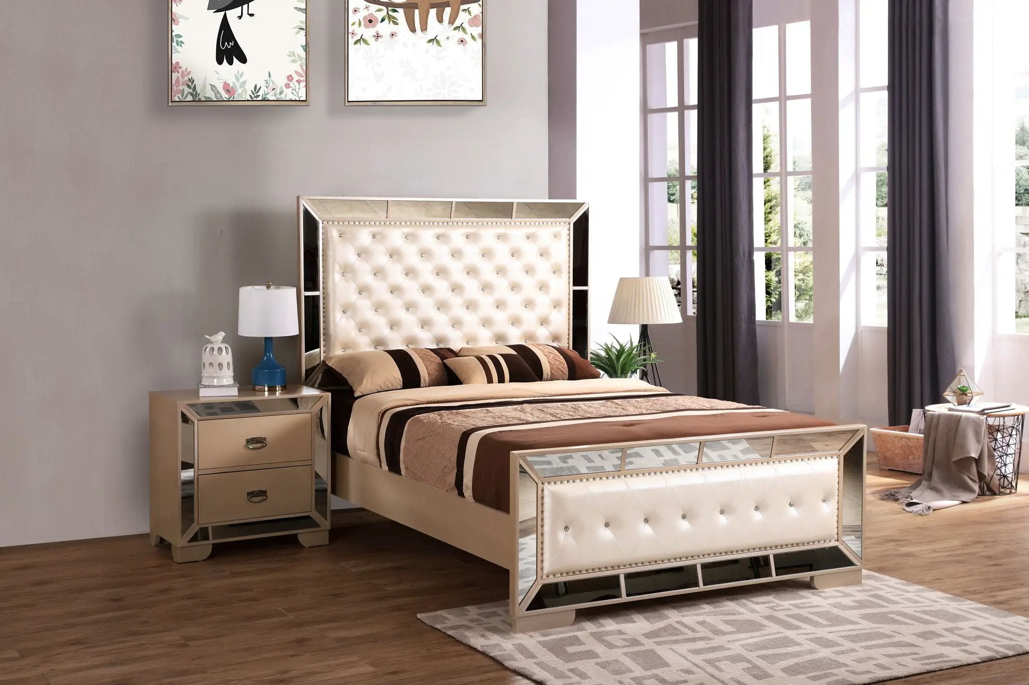 Stylish Contemporary Bed With Minimalist Design by Unique Piece Furniture