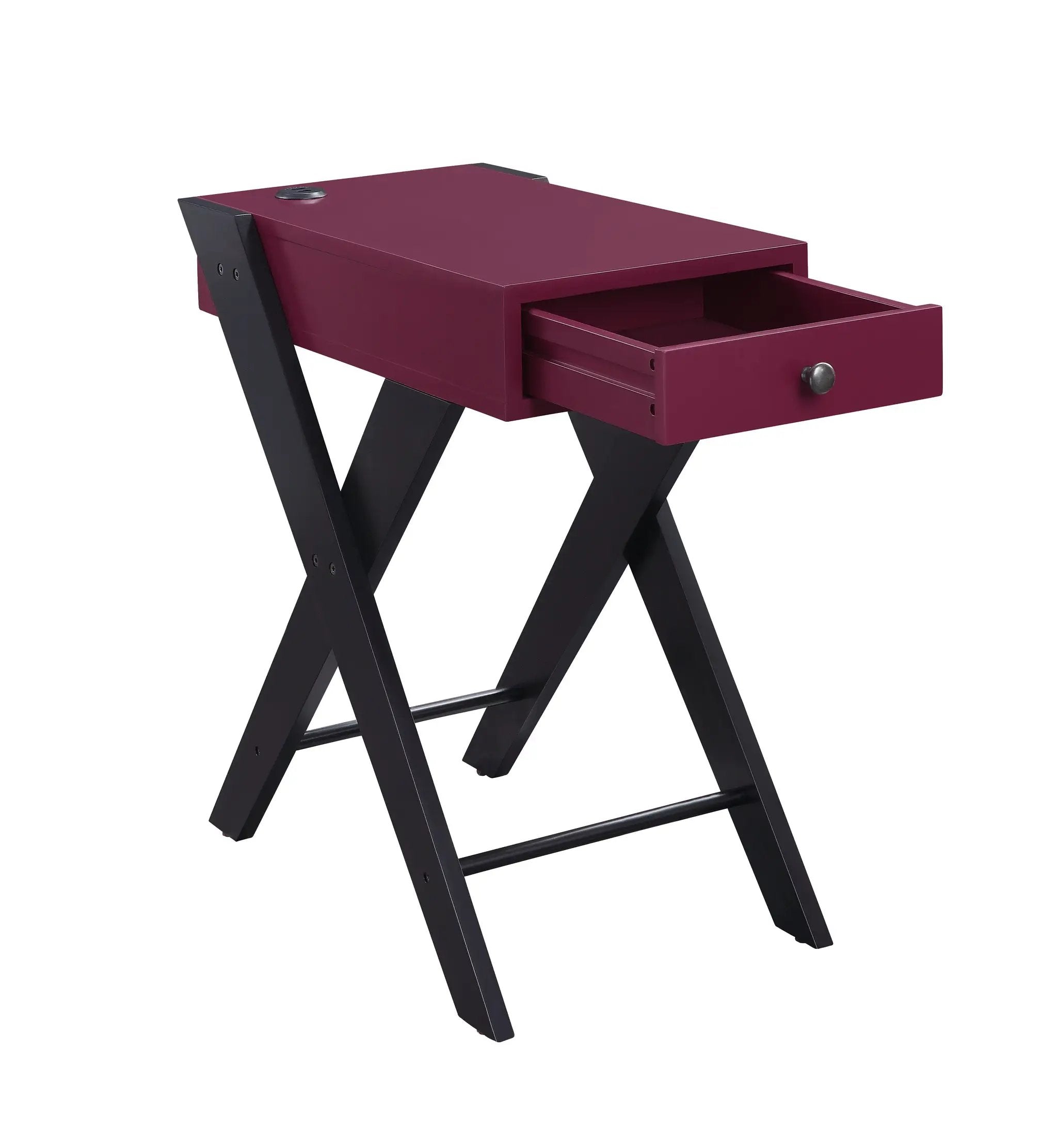 Fierce Accent Table with Built-in USB Port by HouseOfZazla