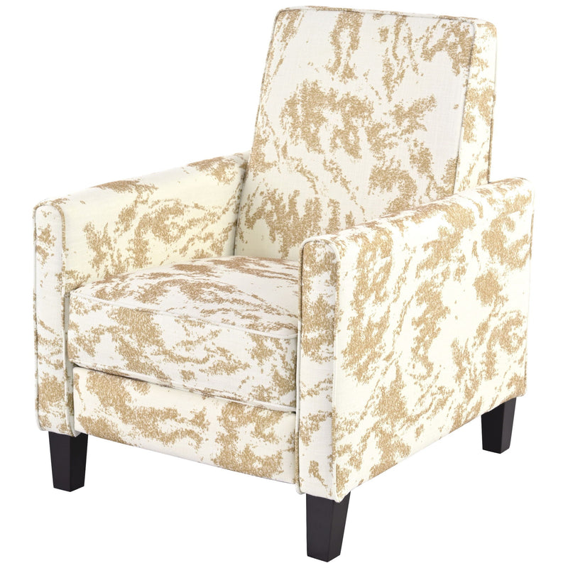 Push Back Upholstered Recliner Armchair by HouseOfZazla
