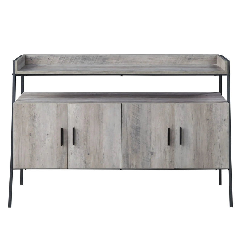 Samiya - TV Stand - Gray Oak & Black by Unique Piece Furniture