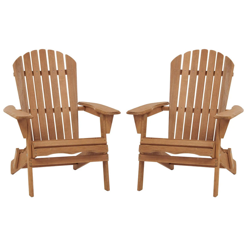 Oversize Outdoor Folding Adirondack Chair, Patio Chair For Garden by HouseOfZazla
