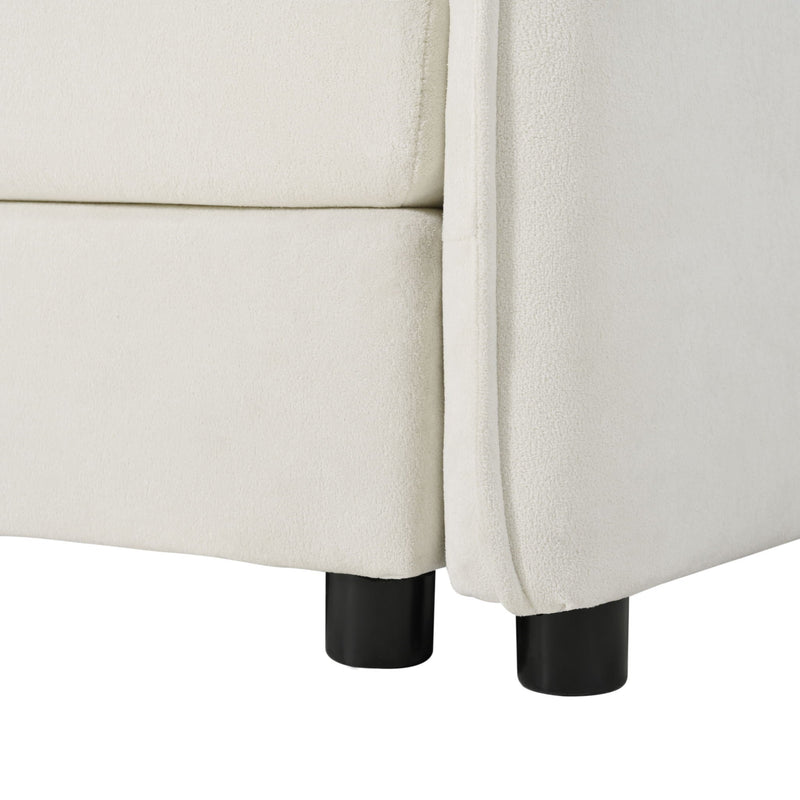 Modern Comfy Deep Seat Modular Sectional Sofa Cloud Couch With Ottoman by HouseOfZazla