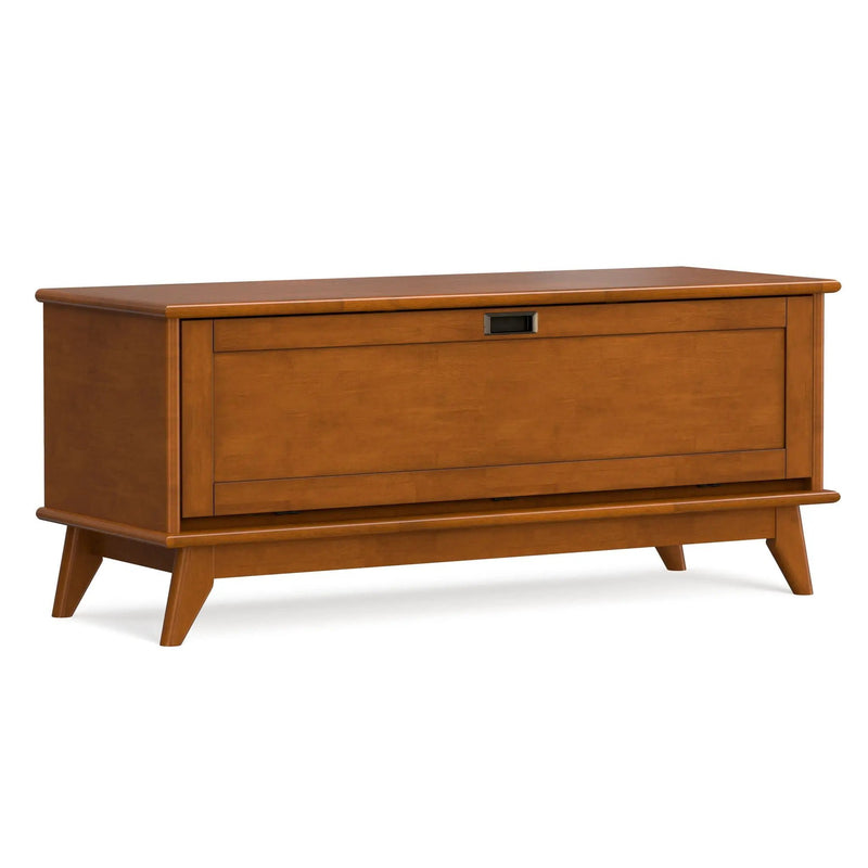 Draper - Flip Down Storage Bench - Teak by HouseOfZazla