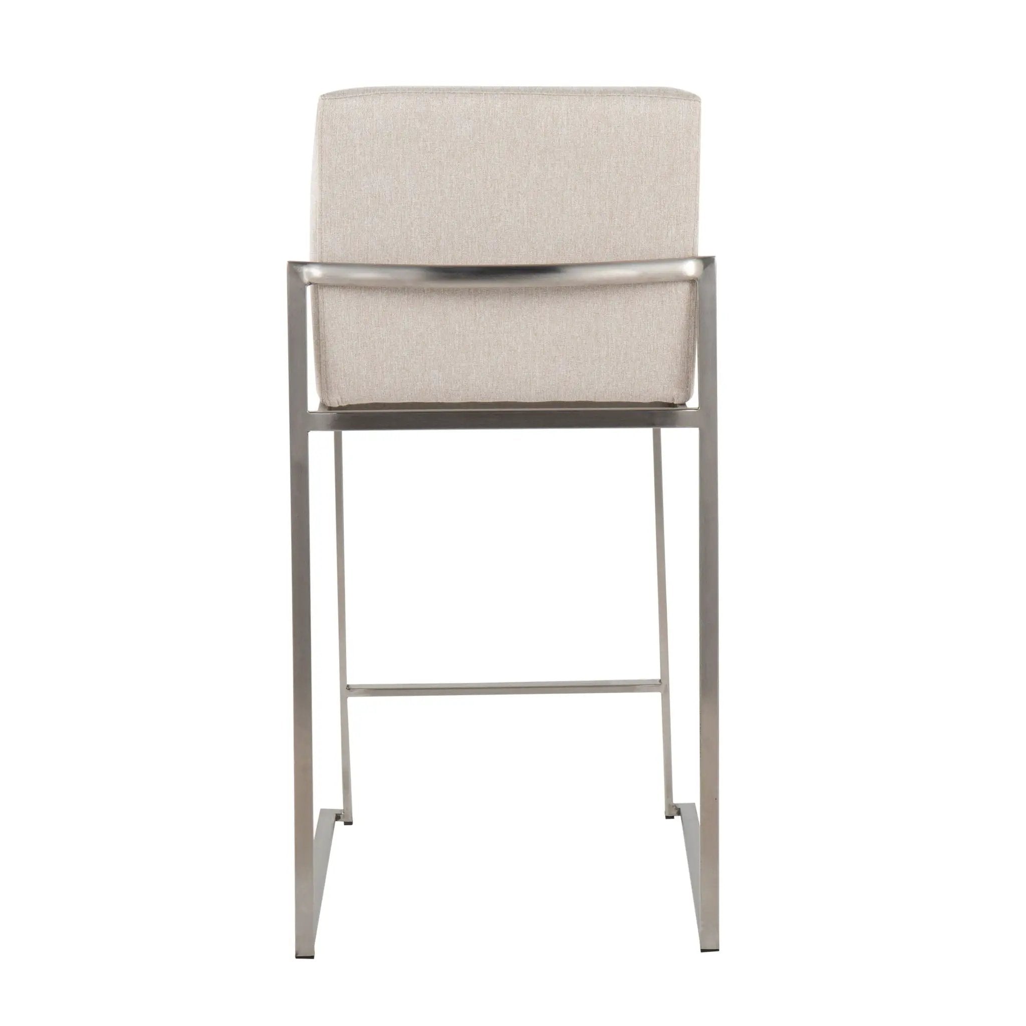 Fuji - Contemporary High Back Counter Stool, Functional Design by HouseOfZazla
