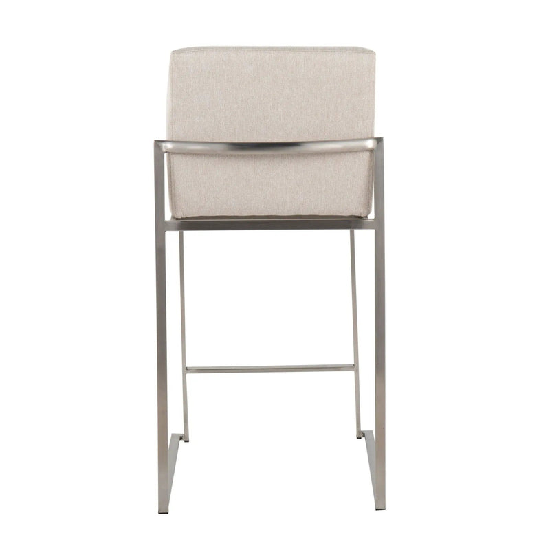 Fuji - Contemporary High Back Counter Stool, Functional Design by HouseOfZazla