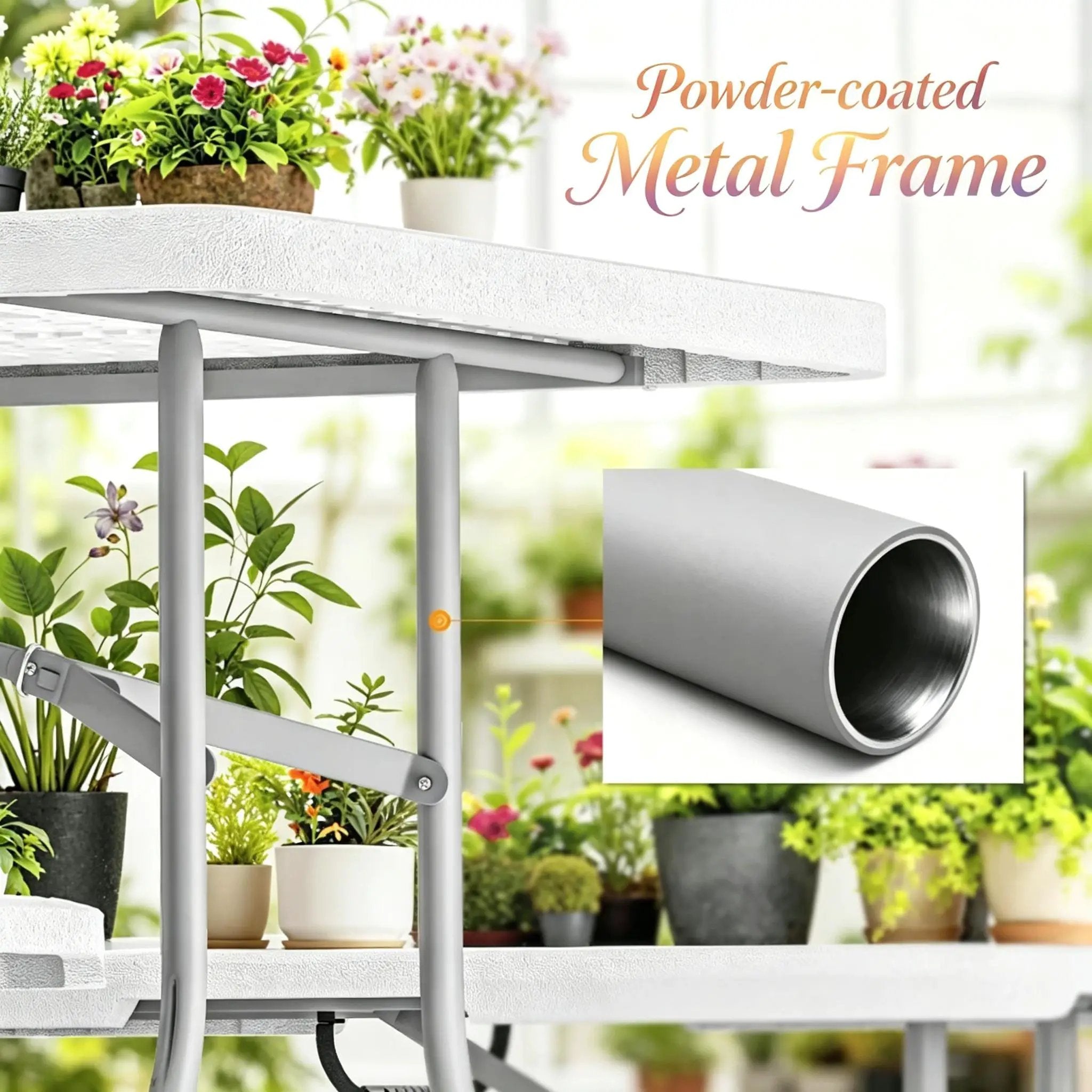 Foldable Picnic Table and Chairs, Portable Camping Table and Chairs, Outdoor Camping Furniture Set by HouseOfZazla