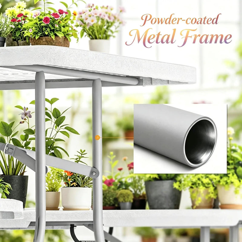 Foldable Picnic Table and Chairs, Portable Camping Table and Chairs, Outdoor Camping Furniture Set by HouseOfZazla