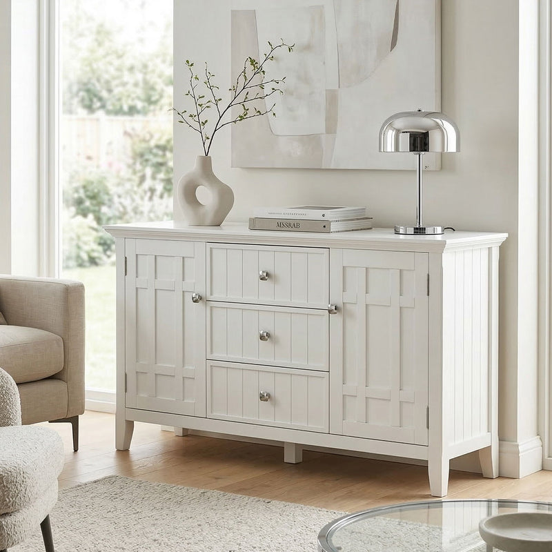 Bedford - Sideboard Buffet - White by HouseOfZazla