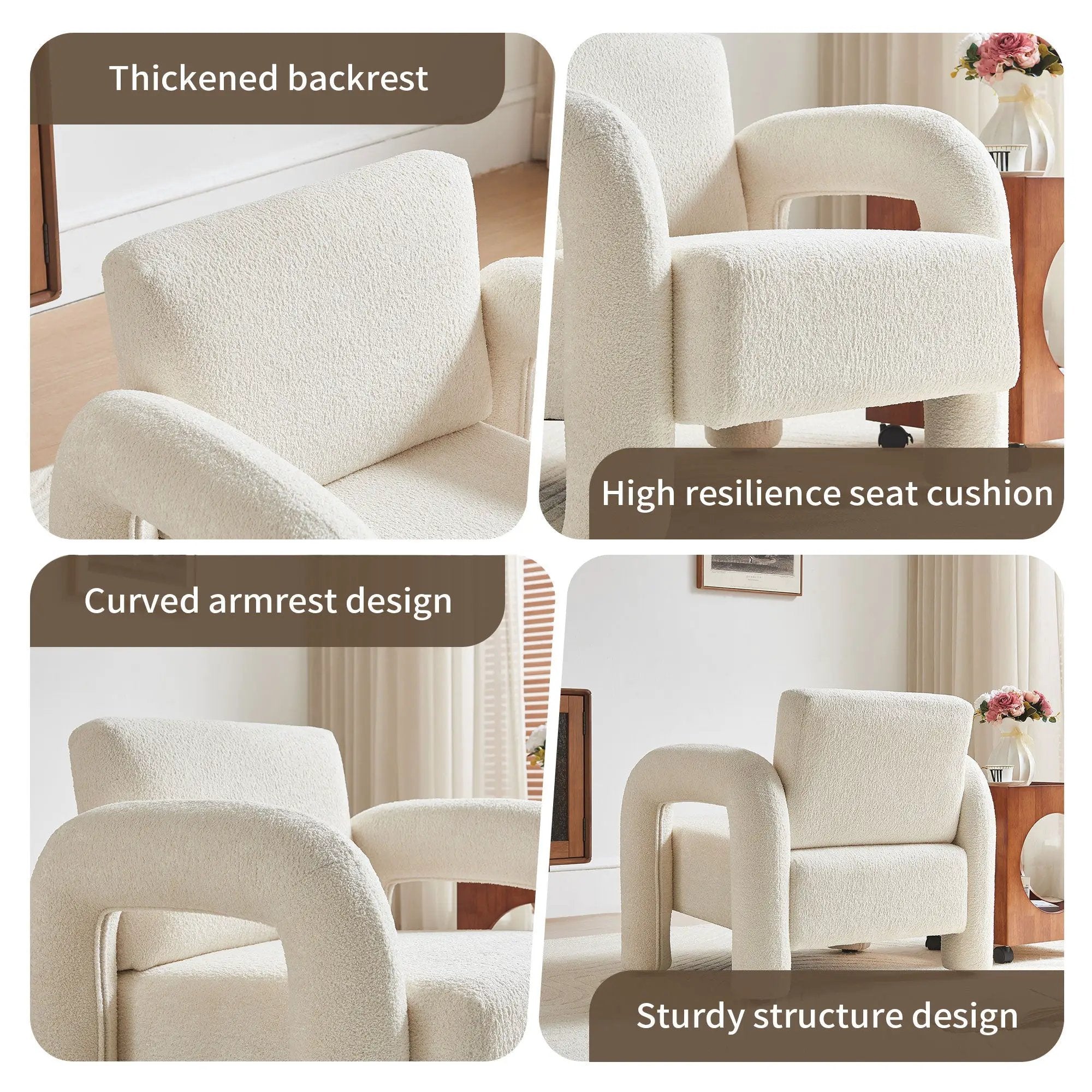 Modern Velvet Fabric Accent Chair by HouseOfZazla