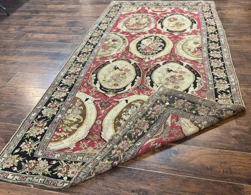 Antique Caucasian Karabakh Rug 5x10 by Jewel Rugs