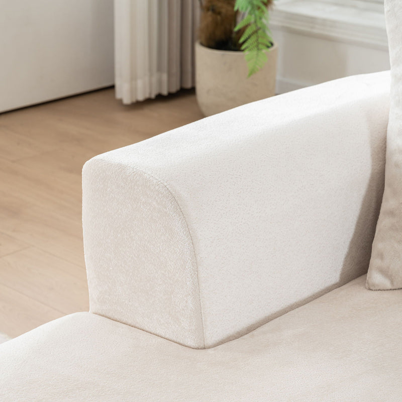 Modular Sectional Sofa With L Shape Chaise With Deep Seat by HouseOfZazla