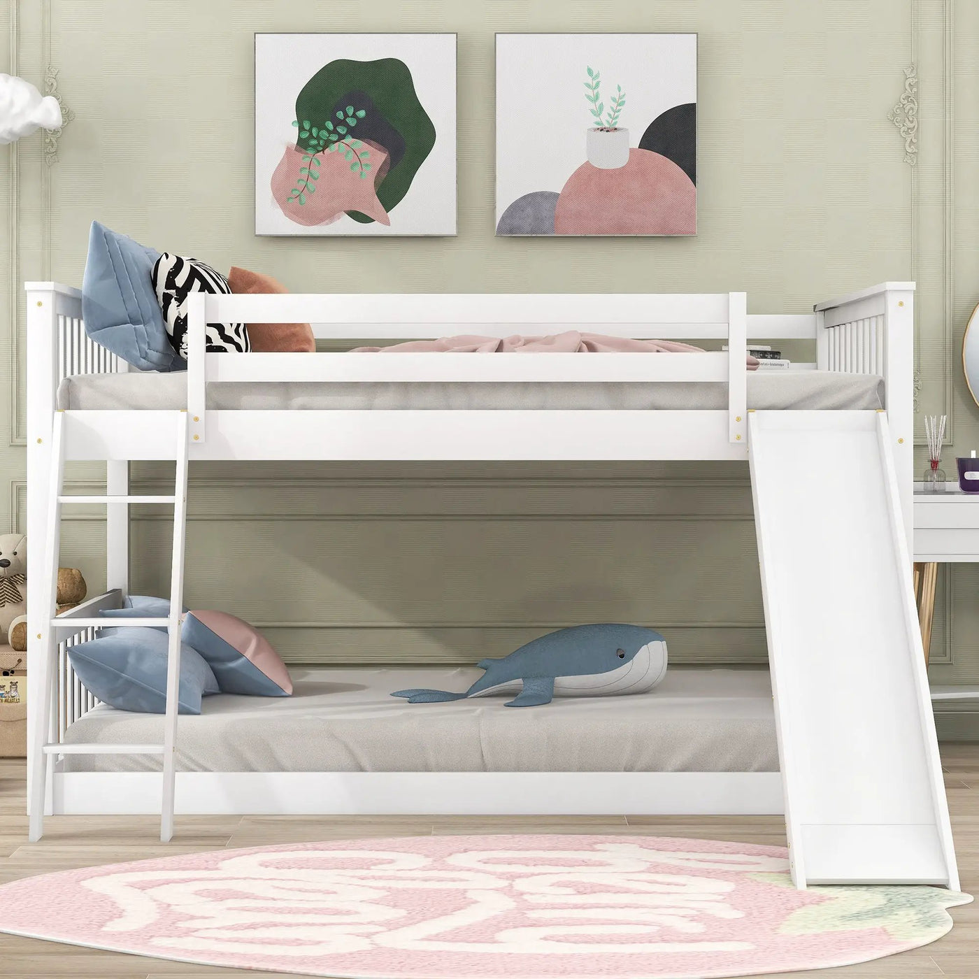Bunk Bed & Convertible Slide And Ladder by HouseOfZazla