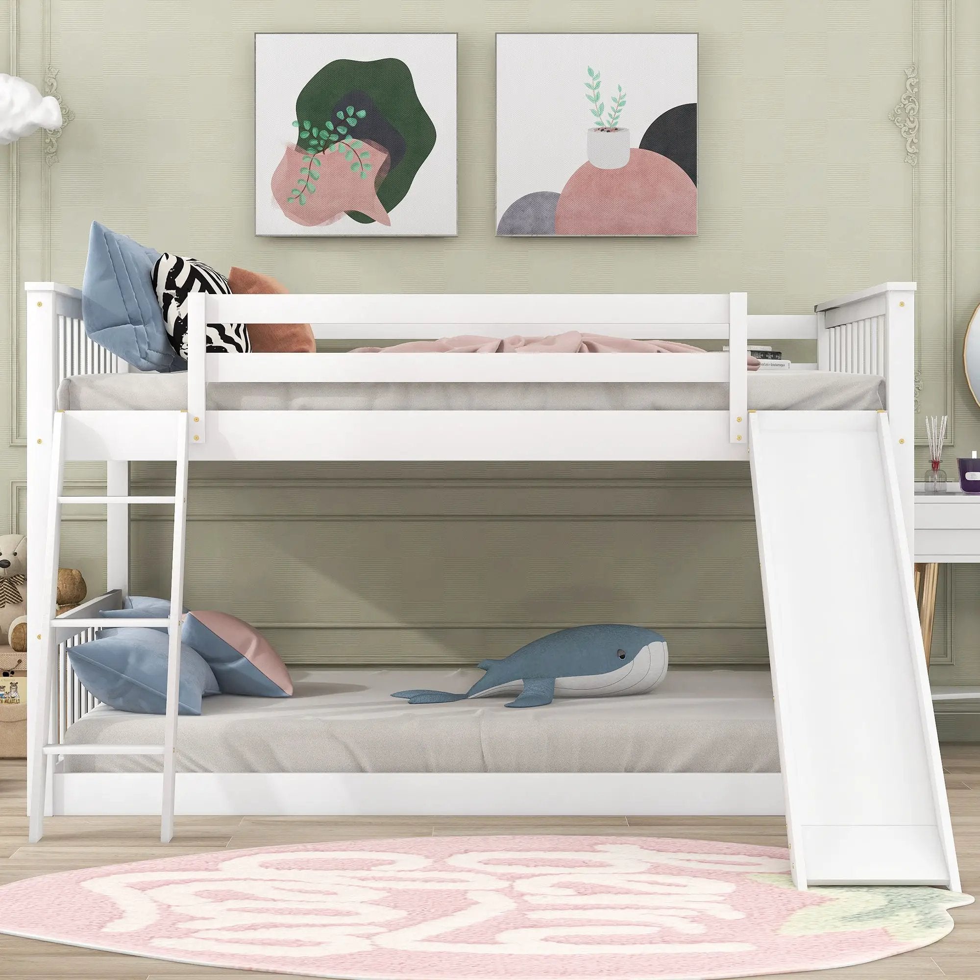 Bunk Bed & Convertible Slide And Ladder by HouseOfZazla