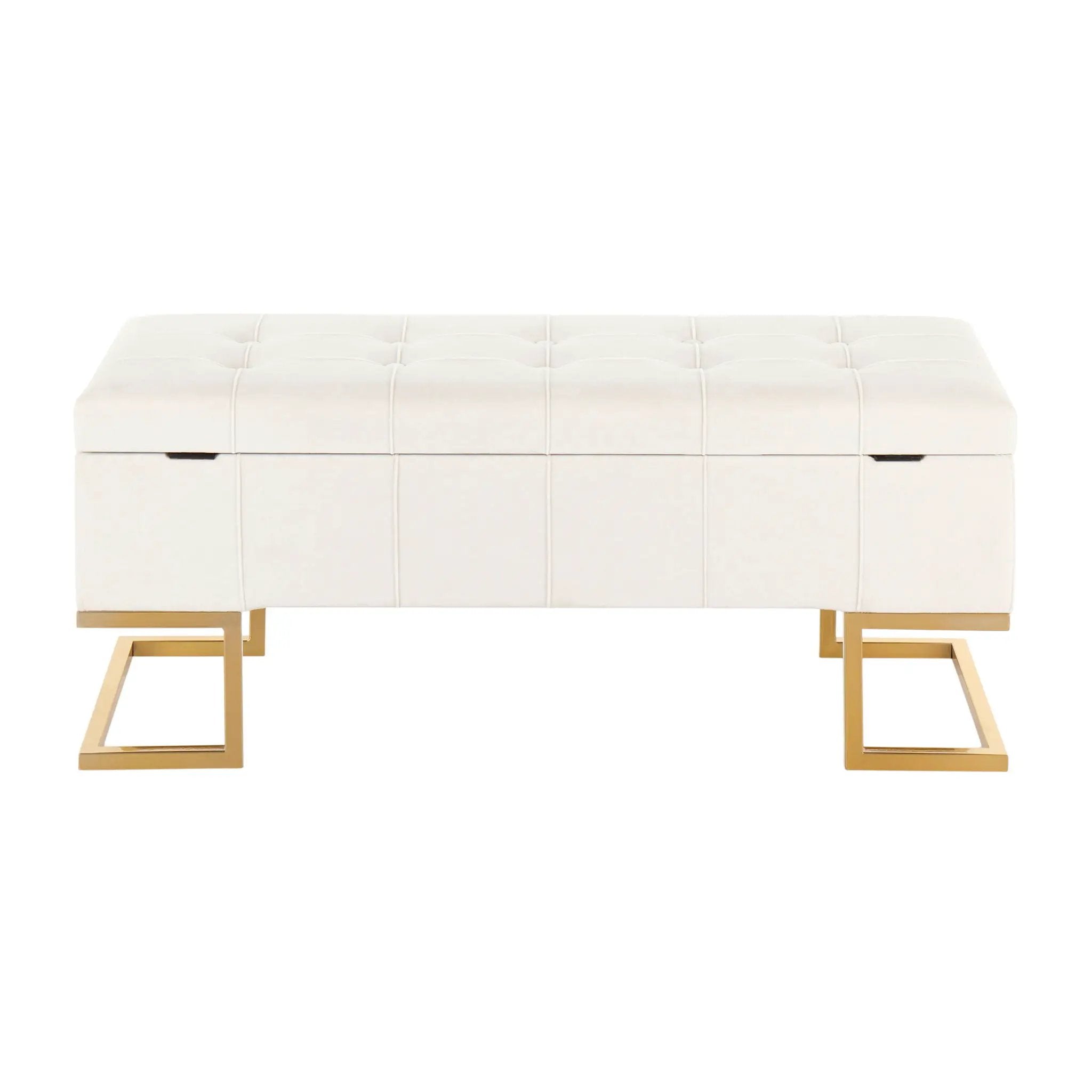 Midas - Contemporary / Glam Storage Bench by HouseOfZazla