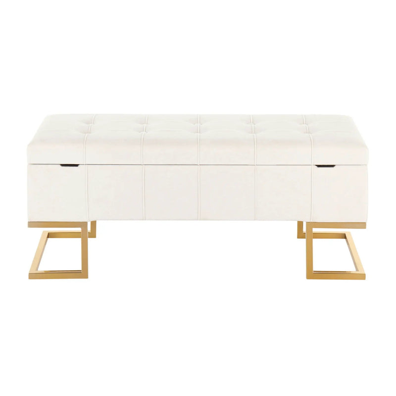 Midas - Contemporary / Glam Storage Bench by HouseOfZazla