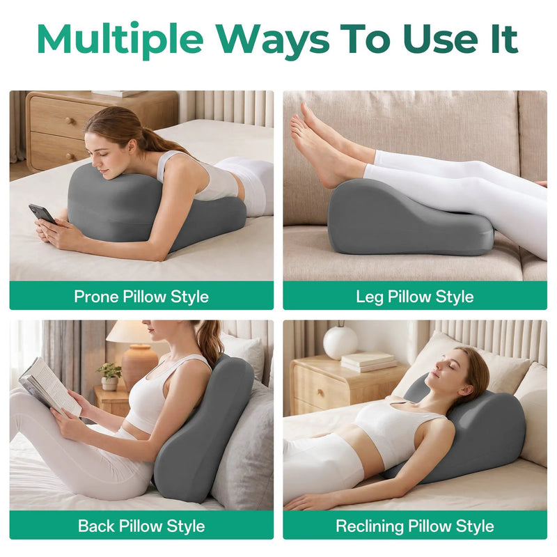 27° Ergonomic Memory Foam Support Pillow for Couples by HouseOfZazla