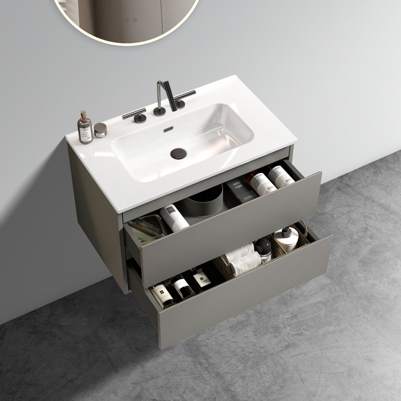TIA 30" Wall Mount Space Grey Bathroom Vanity by HouseOfZazla