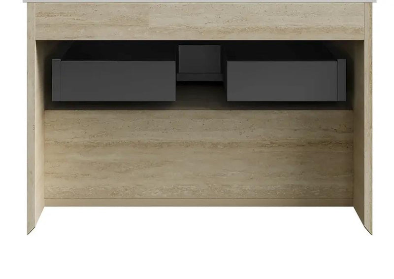 FRIGGA 30" Wall-Mounted Cabinet with One Drawer and Open Shelf by HouseOfZazla