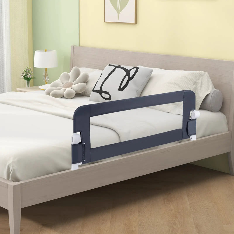 Foldable Bed Rail Swing Down Baby Bed Guard Rail by DirectDeals