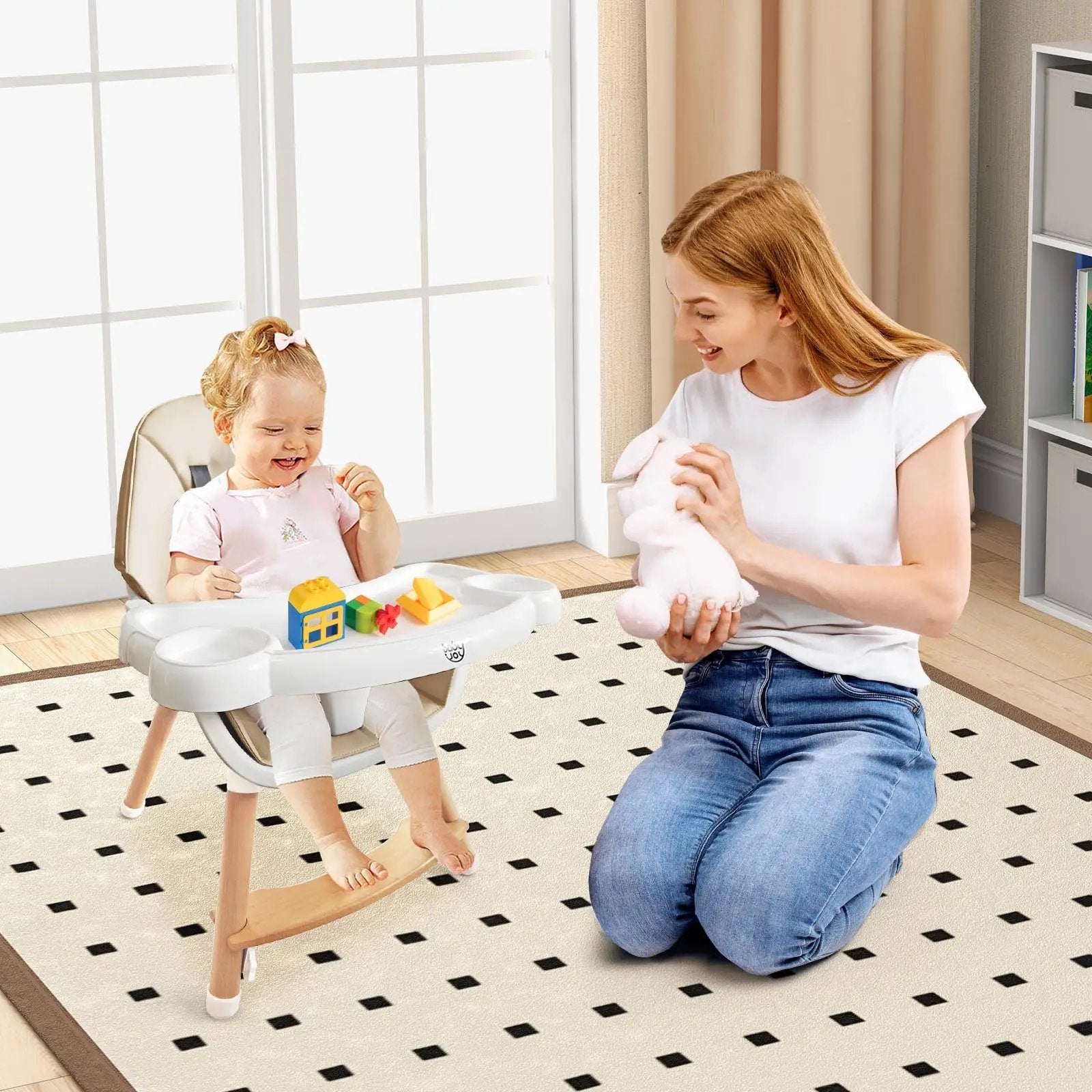 Baby High Chair with Dishwasher Safe Tray by DirectDeals