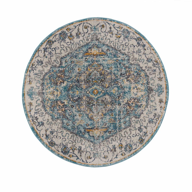 Tigrit Blue 2301 Area Rug - Clearance by Boutique Rugs