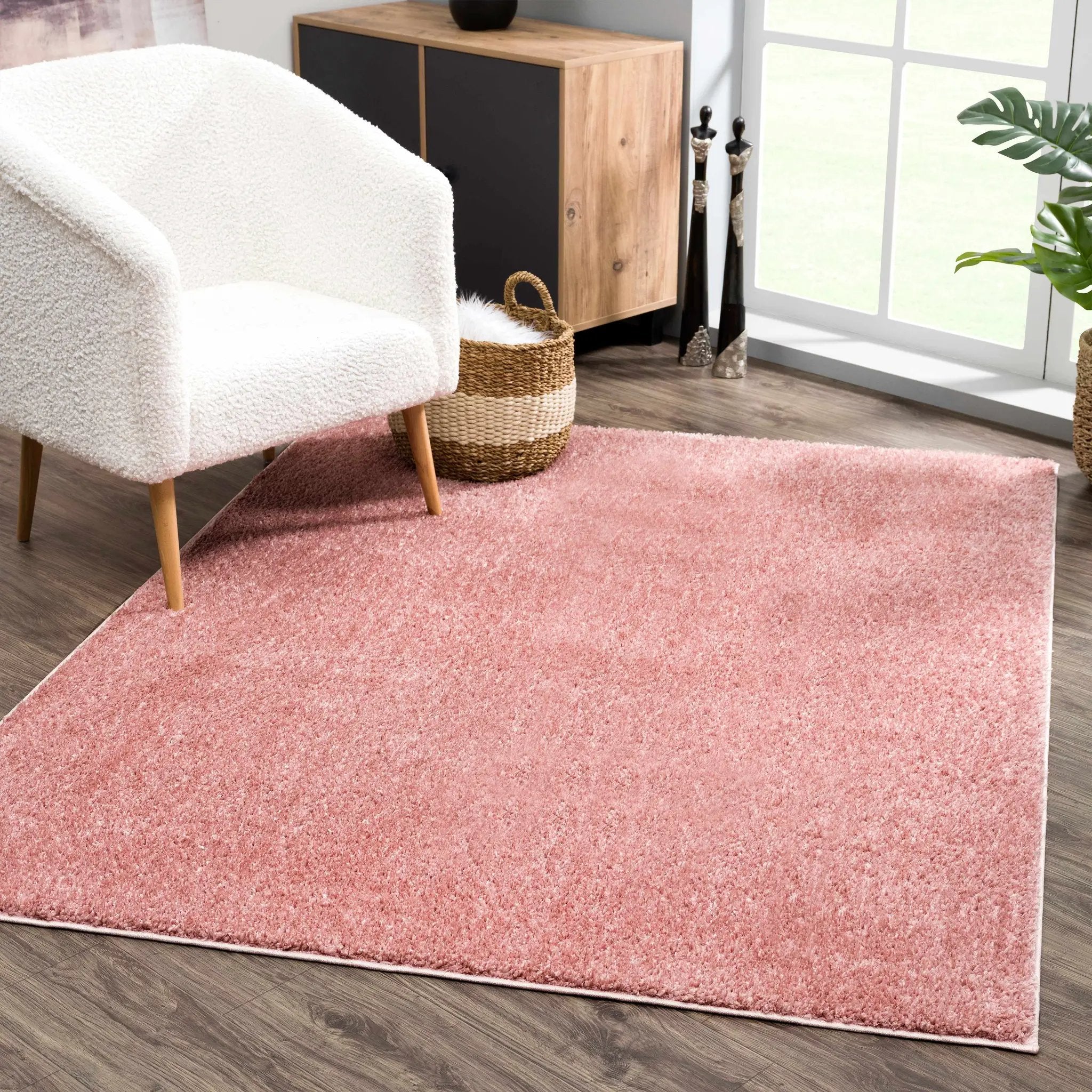 Judy Pink Plush Washable Area Rug - Clearance by Boutique Rugs
