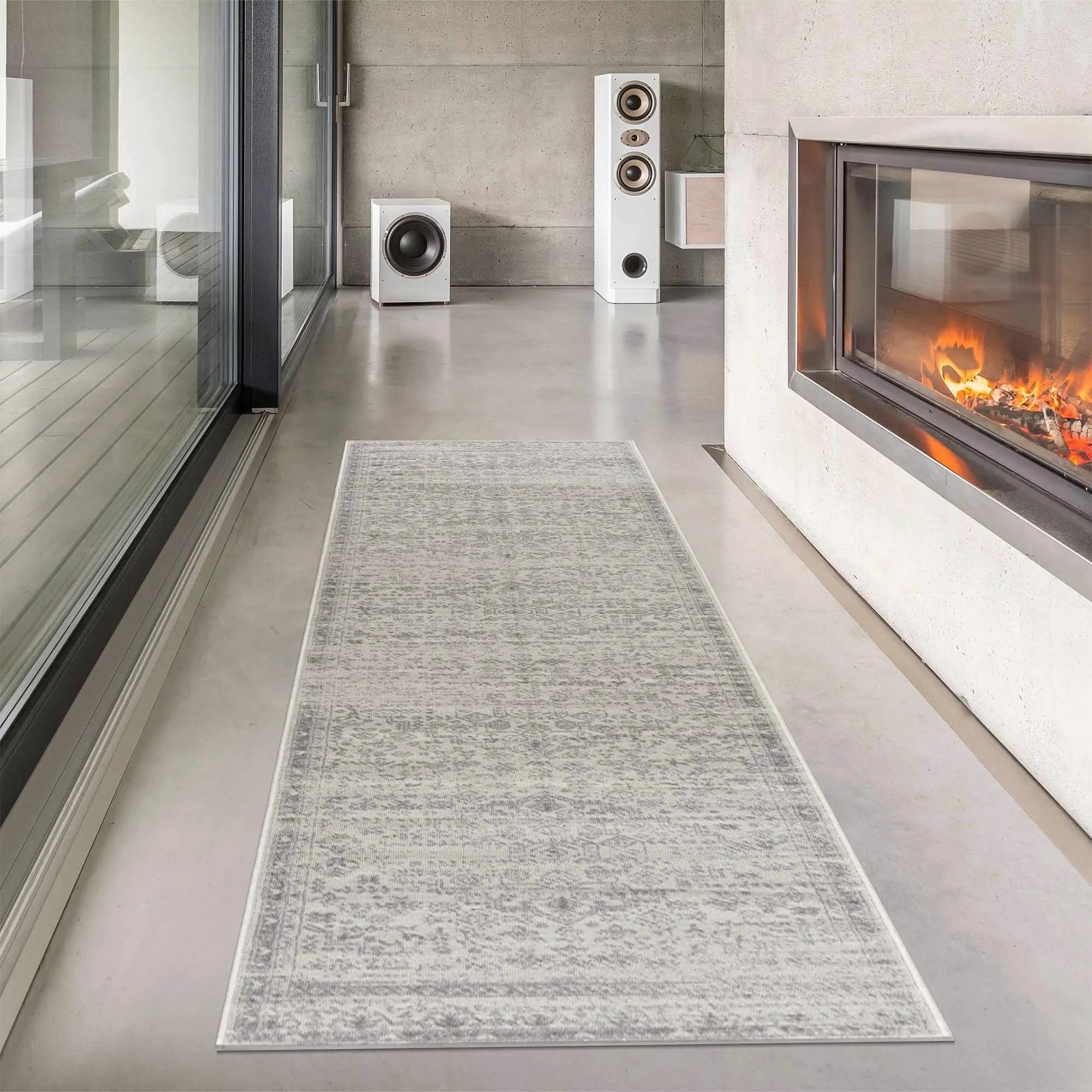 Tigried Ivory & Gray 2323 Area Rug - Clearance by Boutique Rugs