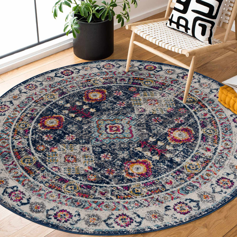 Tigrim 2307 Navy Rug - Clearance by Boutique Rugs