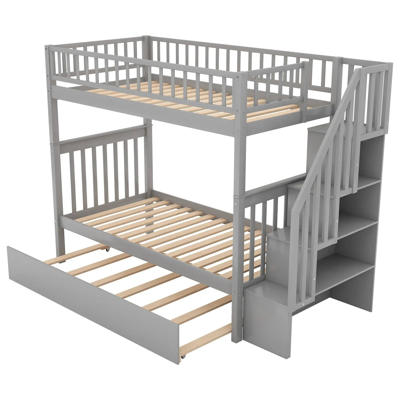 Bunk Bed With Staircase by HouseOfZazla